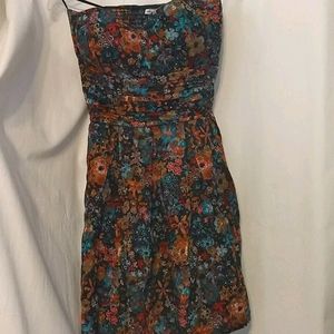 Strapless flower dress